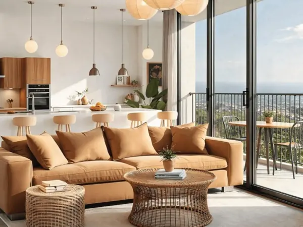 Supreme Rivana Punawale apartment interior with river-facing balcony