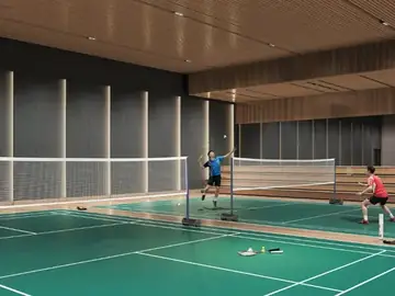 Supreme Rivana Punawale — indoor badminton court