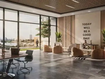 Supreme Rivana Punawale — co-working lounge with river view