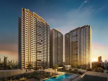Supreme Rivana Punawale — riverside elevation with swimming pool